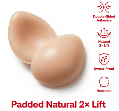 Heloform Ultra Lift Sticky Bra Inserts – Invisible Push Up, Strong Hold, Reusable